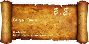 Buga Emma névjegykártya