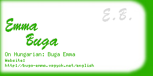 emma buga business card